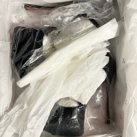 Amina Muaddi  “Angelica” Plateau Black Suede Pumps
(Size 39) - Picture 16 of 16